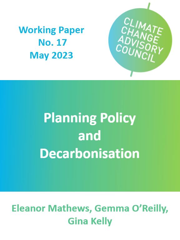 Working Paper No. 17: Planning Policy and Decarbonisation